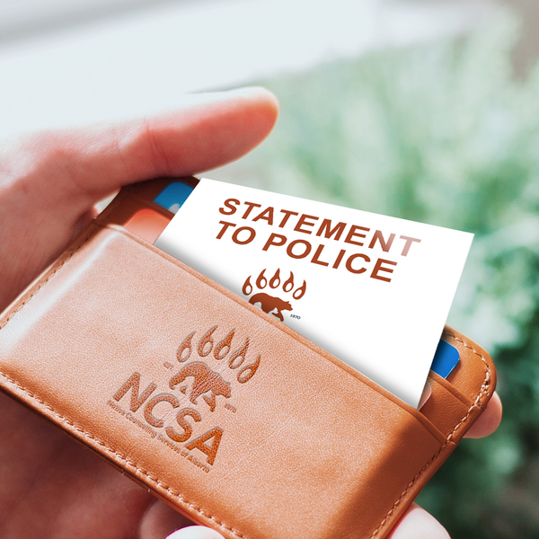 STATEMENT TO POLICE WALLET CARD